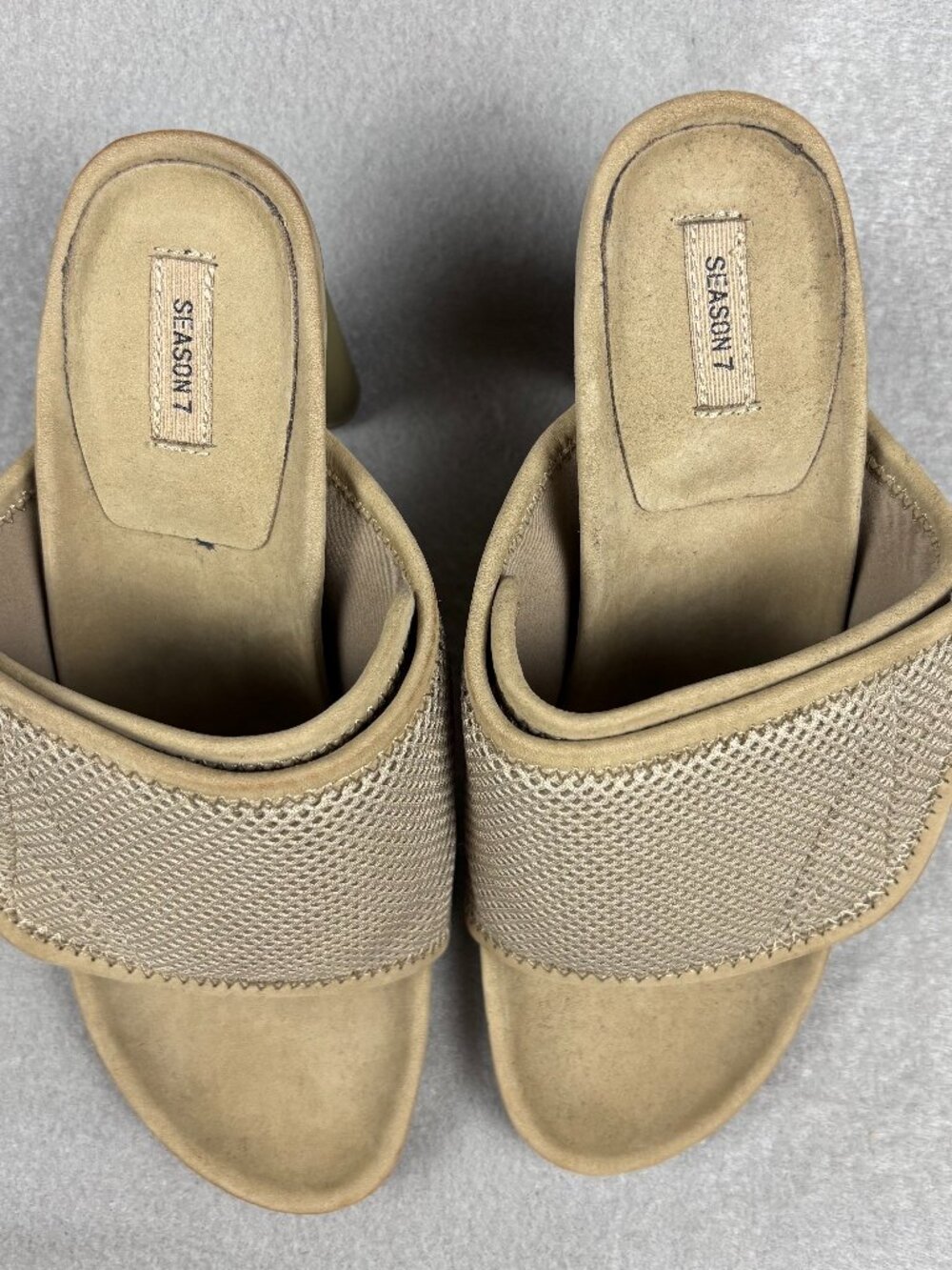 YEEZY Season 7 Mesh Mule Sandals Taupe EU39 Never Worn Outdoors Dust Bag